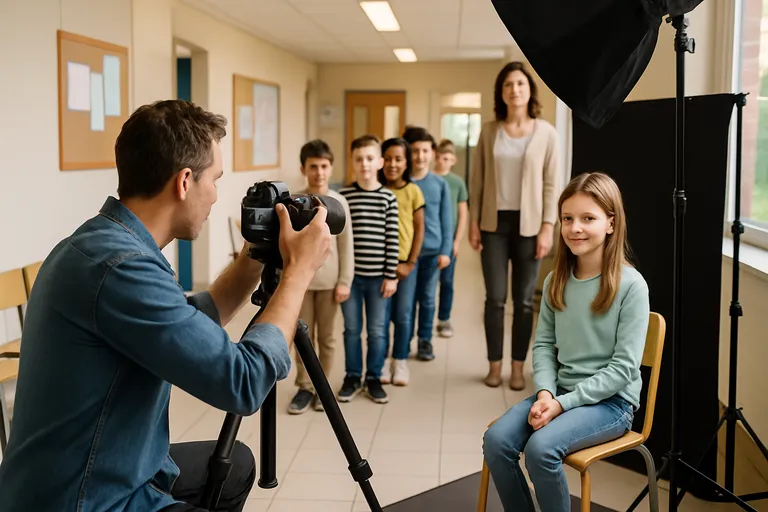 Schoolfotograaf kiezen voor een rustige en goed georganiseerde fotodag